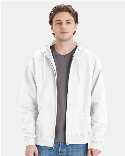 Hanes Unisex Ultimate Cotton Full-Zip Hooded Sweatshirt Comfort