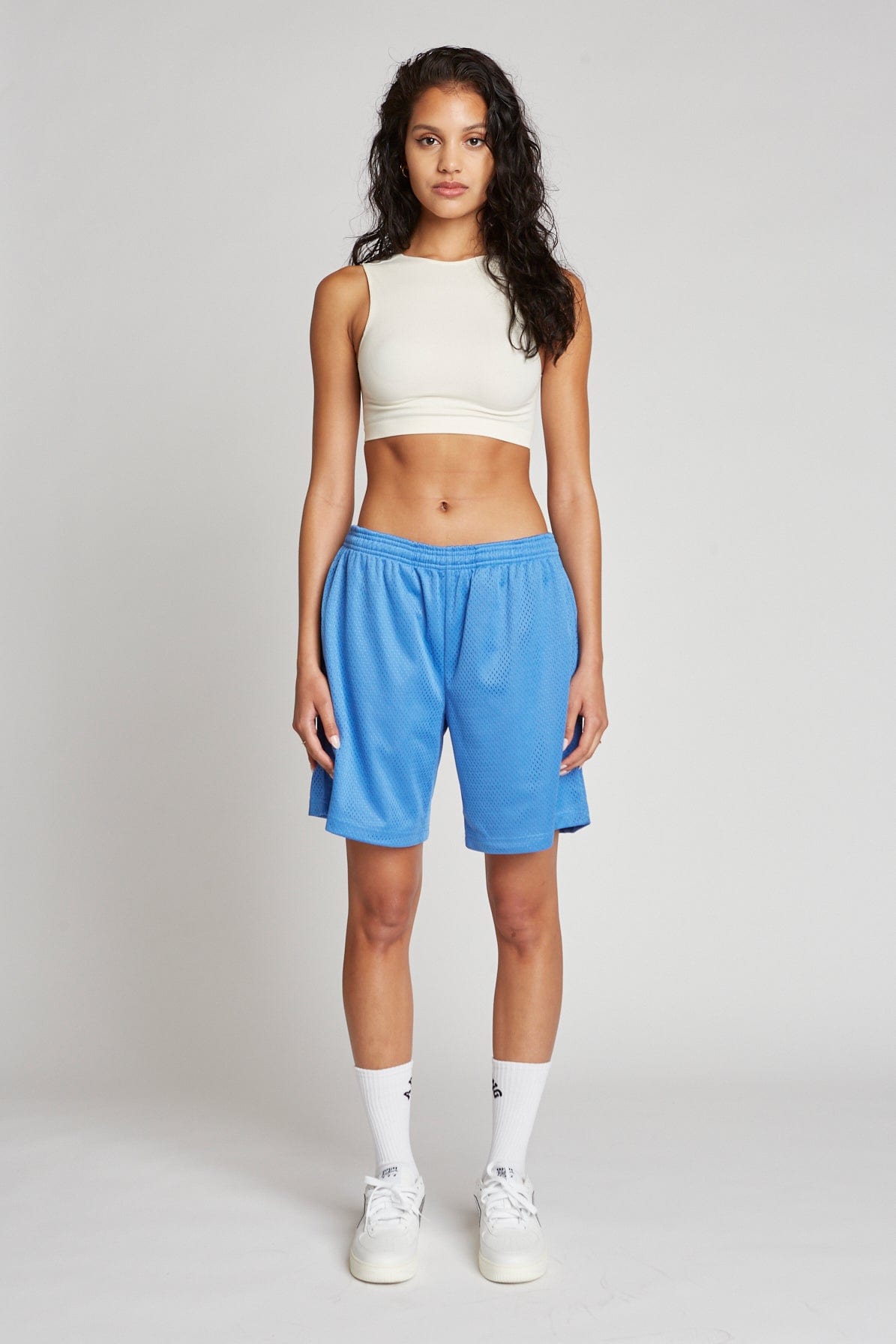 Premium 200 GSM Mesh Athletic Shorts with Zippered Pocket & 8-inch Inseam
