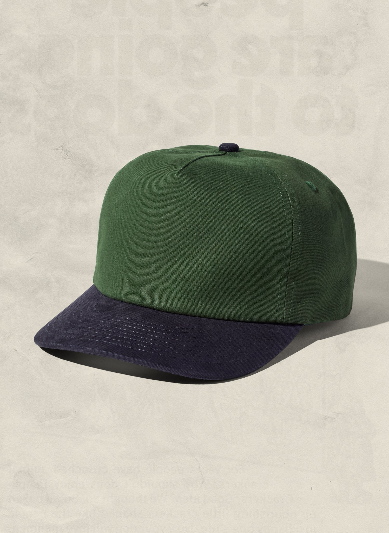 Two-Tone Brushed Cotton Workhorse Snapback Hat with Mesh Liner
