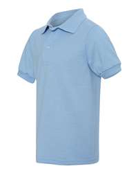 Hanes Youth EcoSmart Durable Cotton-Poly Jersey Polo Shirt - Sustainable Style 054Y