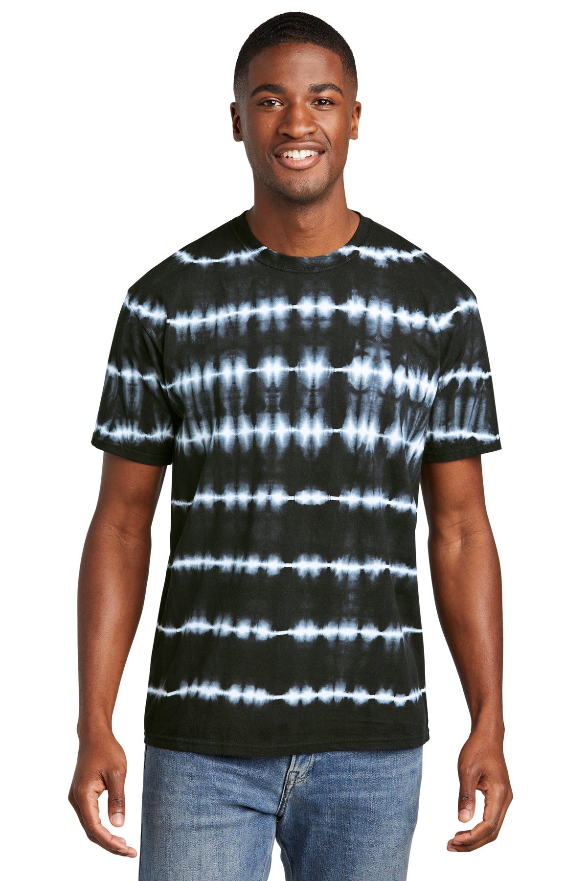 https://images.shirtspace.com/fullsize/Q7hISQieDzt67GpSm3d7Eg%3D%3D/450784/21973-port-company-pc142-allover-stripe-tie-dye-tee-front-black-white.jpg