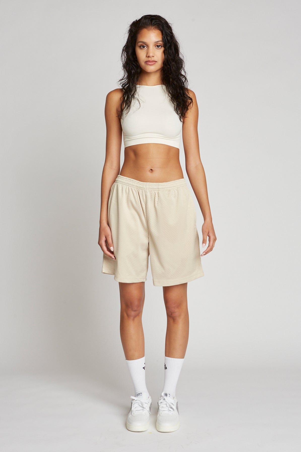 Premium 200 GSM Mesh Athletic Shorts with Zippered Pocket & 8-inch Inseam