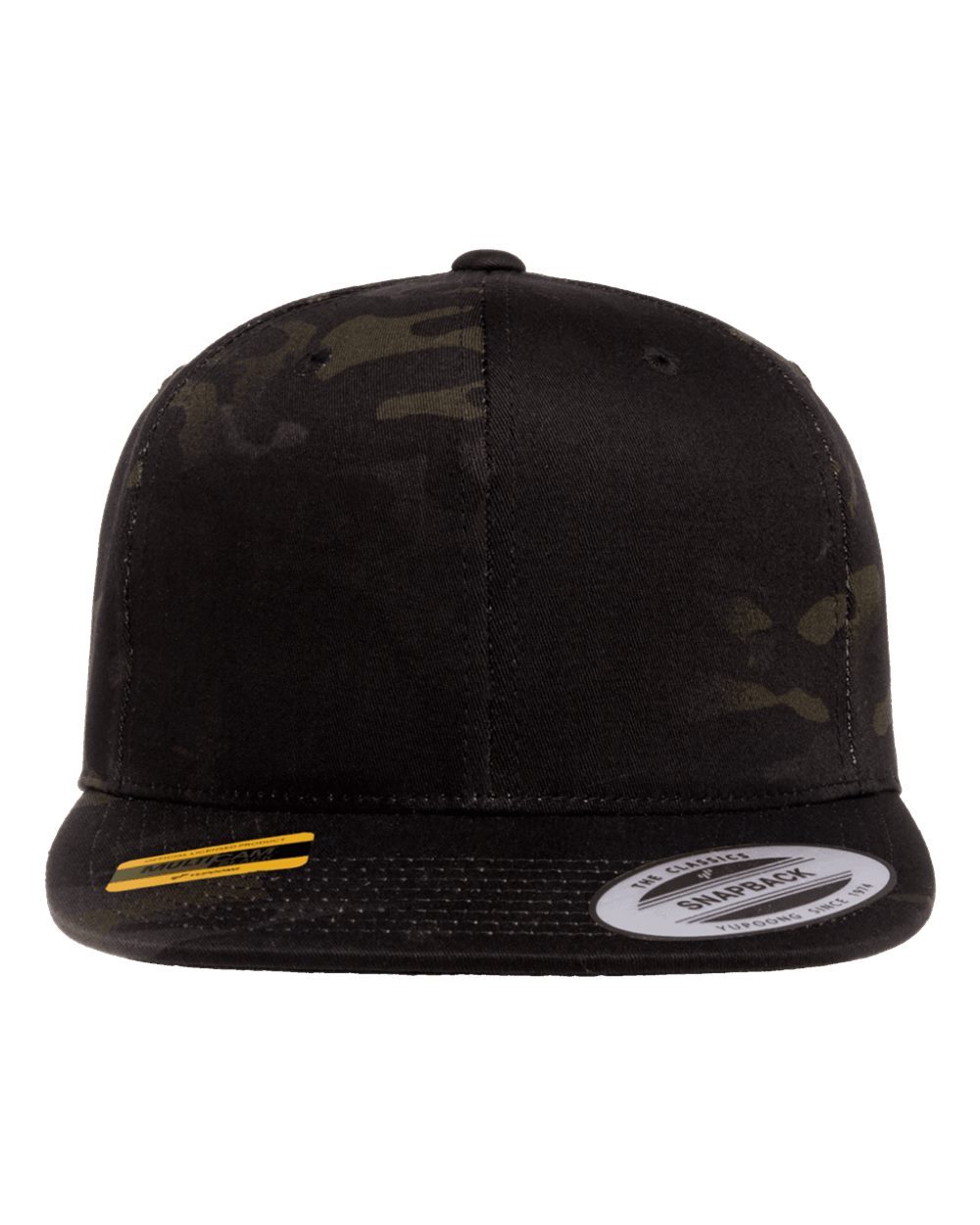 YP Classics Premium Flat Bill Snapback Cap Adjustable Six‑Panel Hat