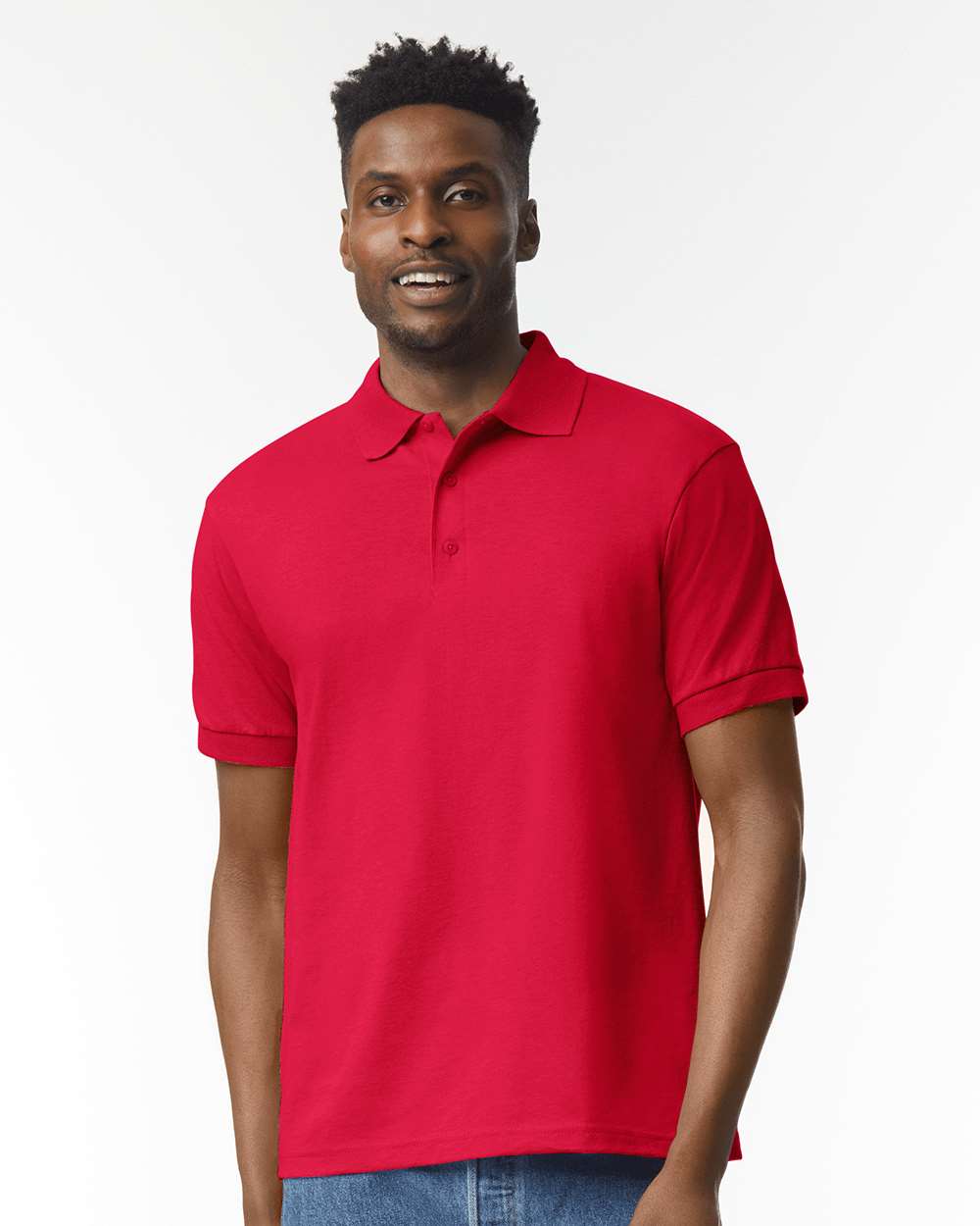 Gildan Unisex DryBlend Moisture-Wicking Jersey Polo Shirt for Comfort