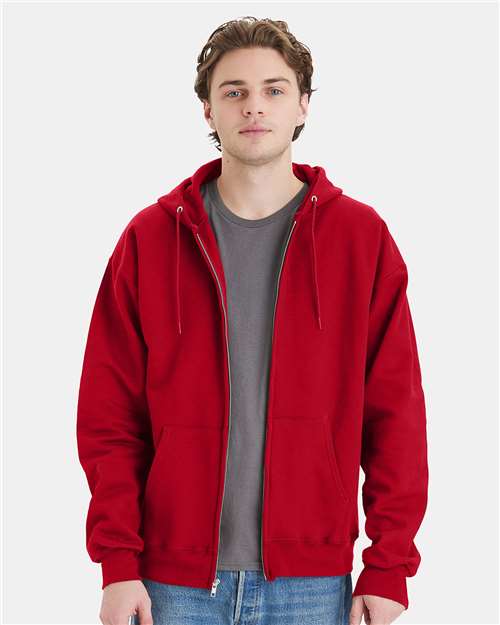 Hanes Unisex Ultimate Cotton Full-Zip Hooded Sweatshirt Comfort