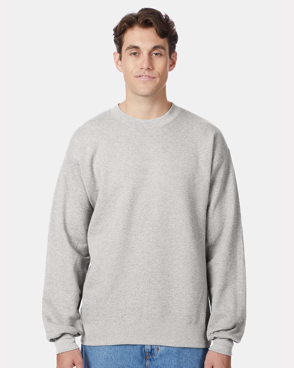 Hanes F260 Ultimate Cotton Blend Unisex Crewneck Sweatshirt Durable Comfort