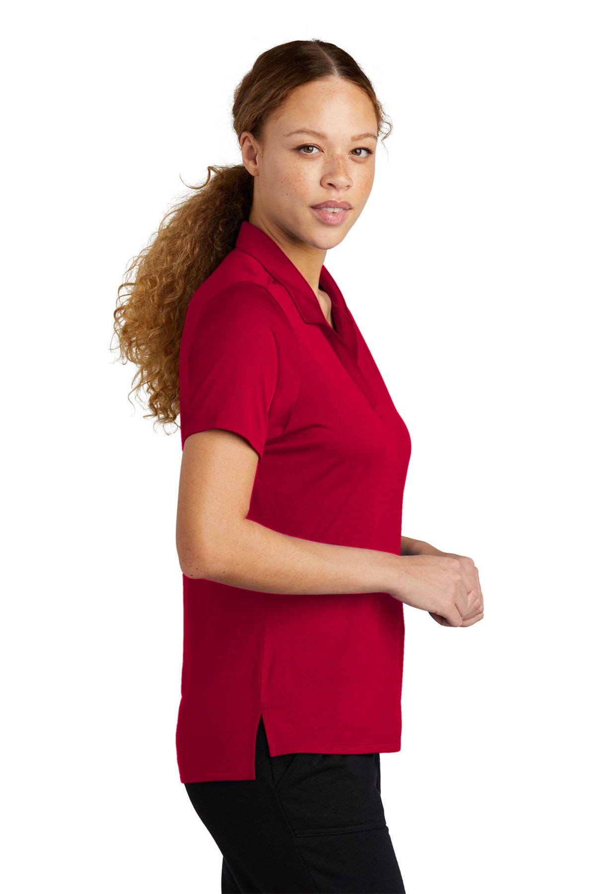 Sport-Tek Women's Performance Sideline Polo: Moisture-Wicking, UV Protection, Odor-Resistant