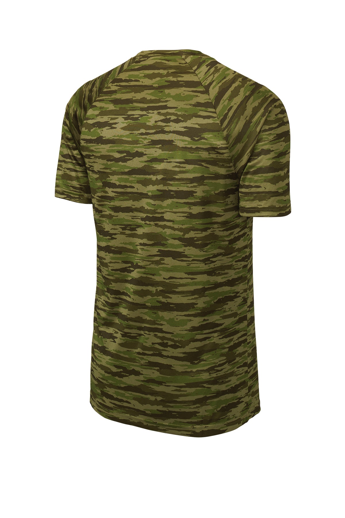 Sport-Tek Drifting Camo Performance Tee: Moisture-Wicking, UV Protection, Athletic Style