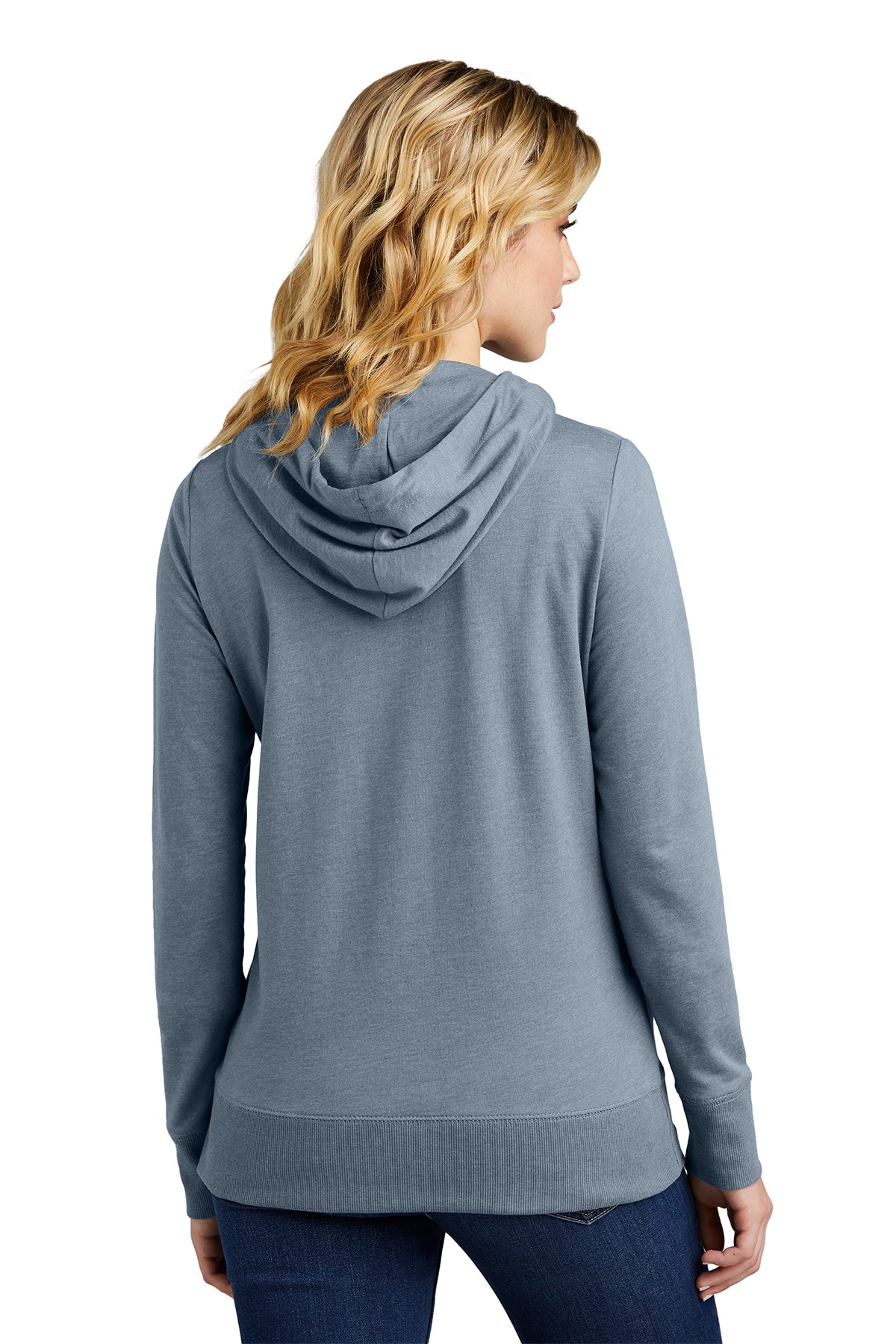 District Women's Featherweight French Terry Full-Zip Hoodie Lightweight Blend