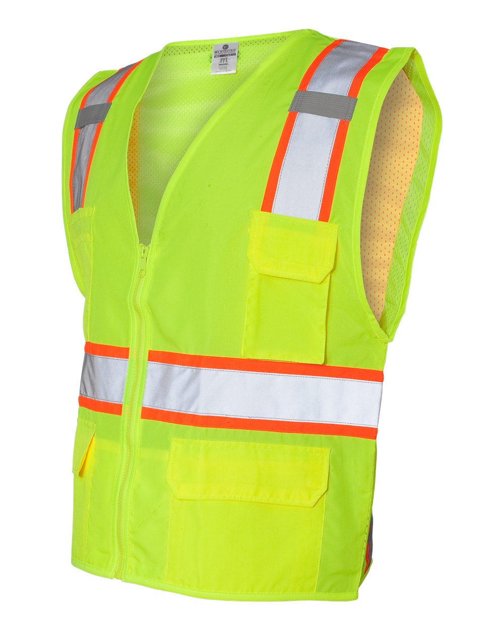 Kishigo Ultra-Cool™ High Visibility Safety Vest, Solid Front Mesh Back, ANSI Class 2