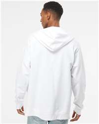 Unisex Midweight Full‑Zip Hooded Fleece Sweatshirt 80/20 Cotton Blend