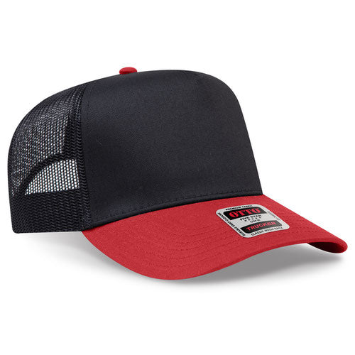 Structured 5-Panel Mid-Profile Mesh-Back Trucker Hat Adjustable Snapback Wholesale