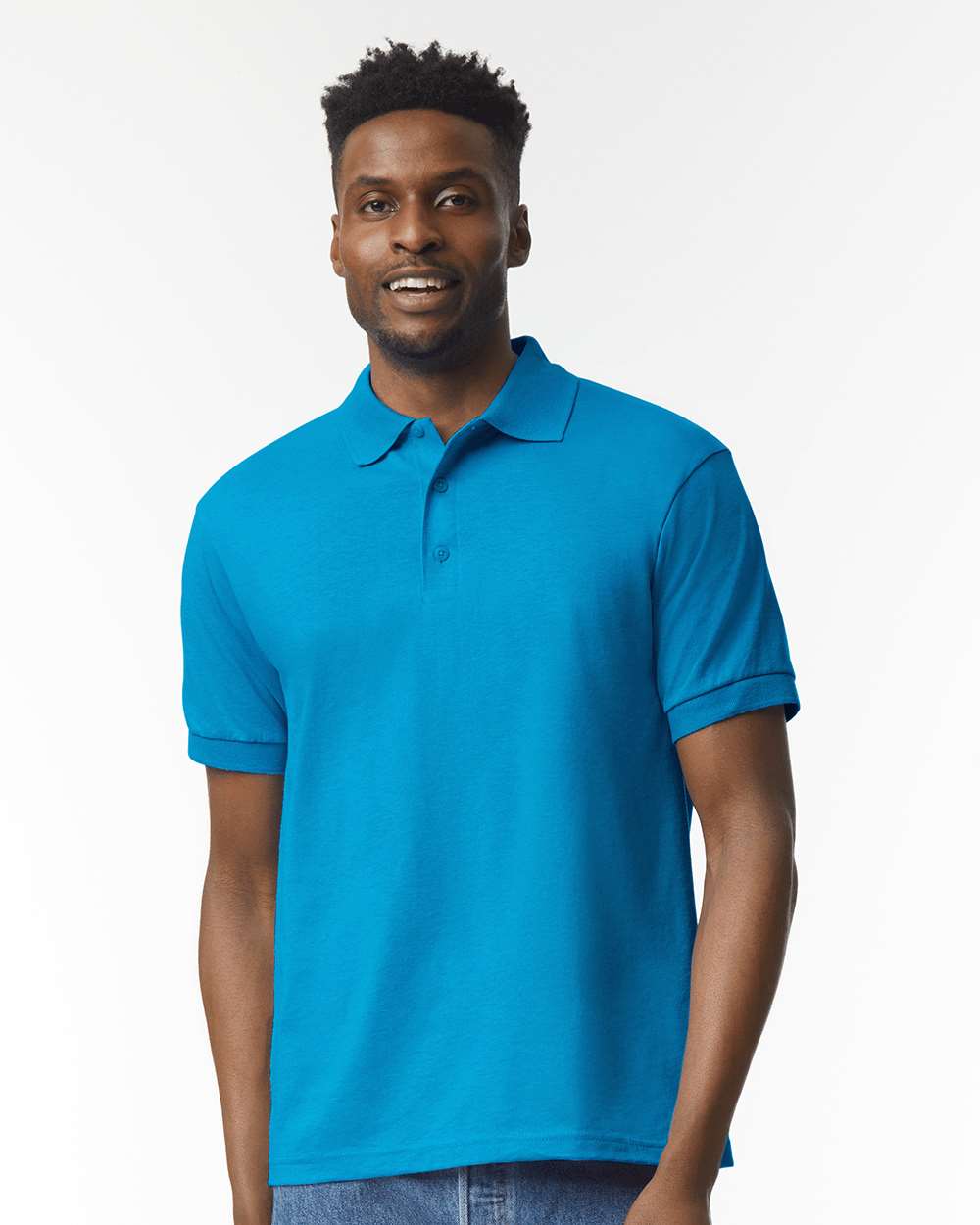 Gildan Unisex DryBlend Moisture-Wicking Jersey Polo Shirt for Comfort