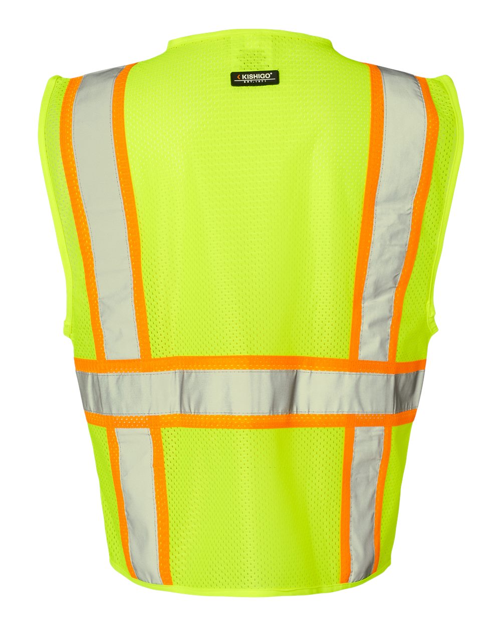 Kishigo Unisex Ultra-Cool Multi-Pocket Mesh Vest with Reflective Trim