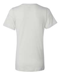 Women's Soft Airlume Cotton Relaxed Fit V-Neck Tee - Comfort Style 6405