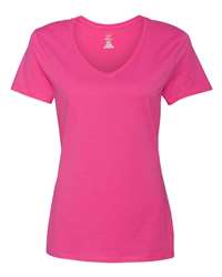 Hanes Women's Perfect-T V-Neck T-Shirt: Soft Ring-Spun Cotton, Feminine Fit