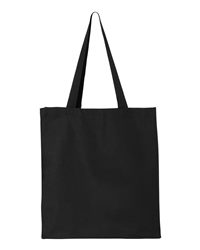 Q-Tees 14L Heavy Cotton Canvas Shopping Tote Bag with Handles