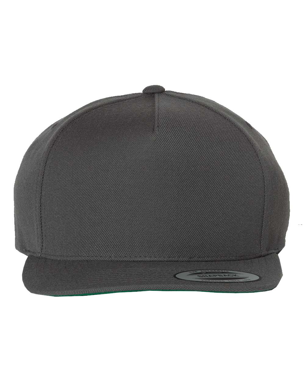 YP Classics Premium Five-Panel Structured Snapback Cap with Flat Bill