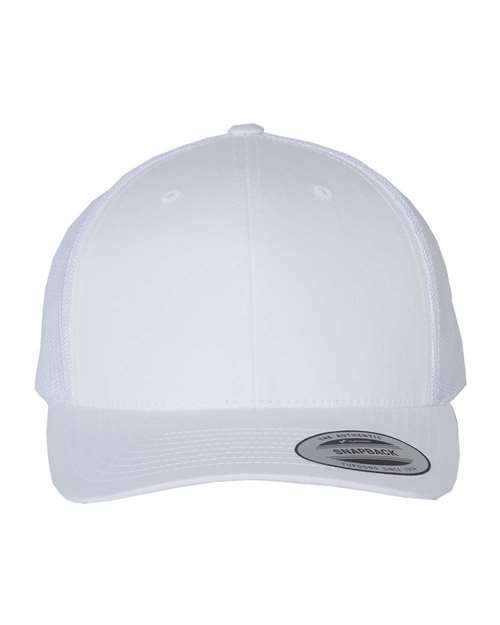 YP Classics 6606 Retro Trucker Cap - Adjustable Mesh Back Hat for Customization