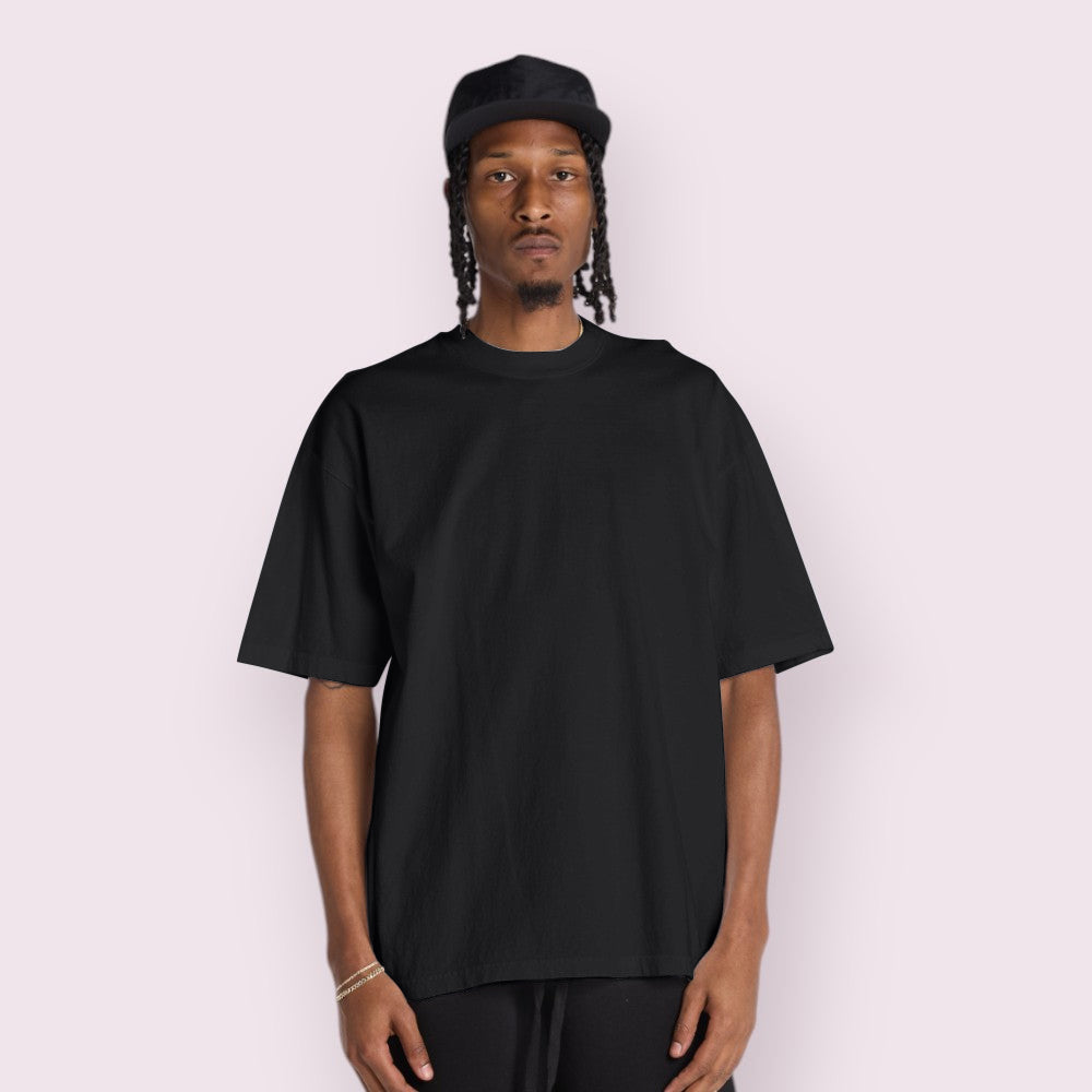 Oversized 100% Combed Cotton Triple Bio-Polish Wash Graphic Tee