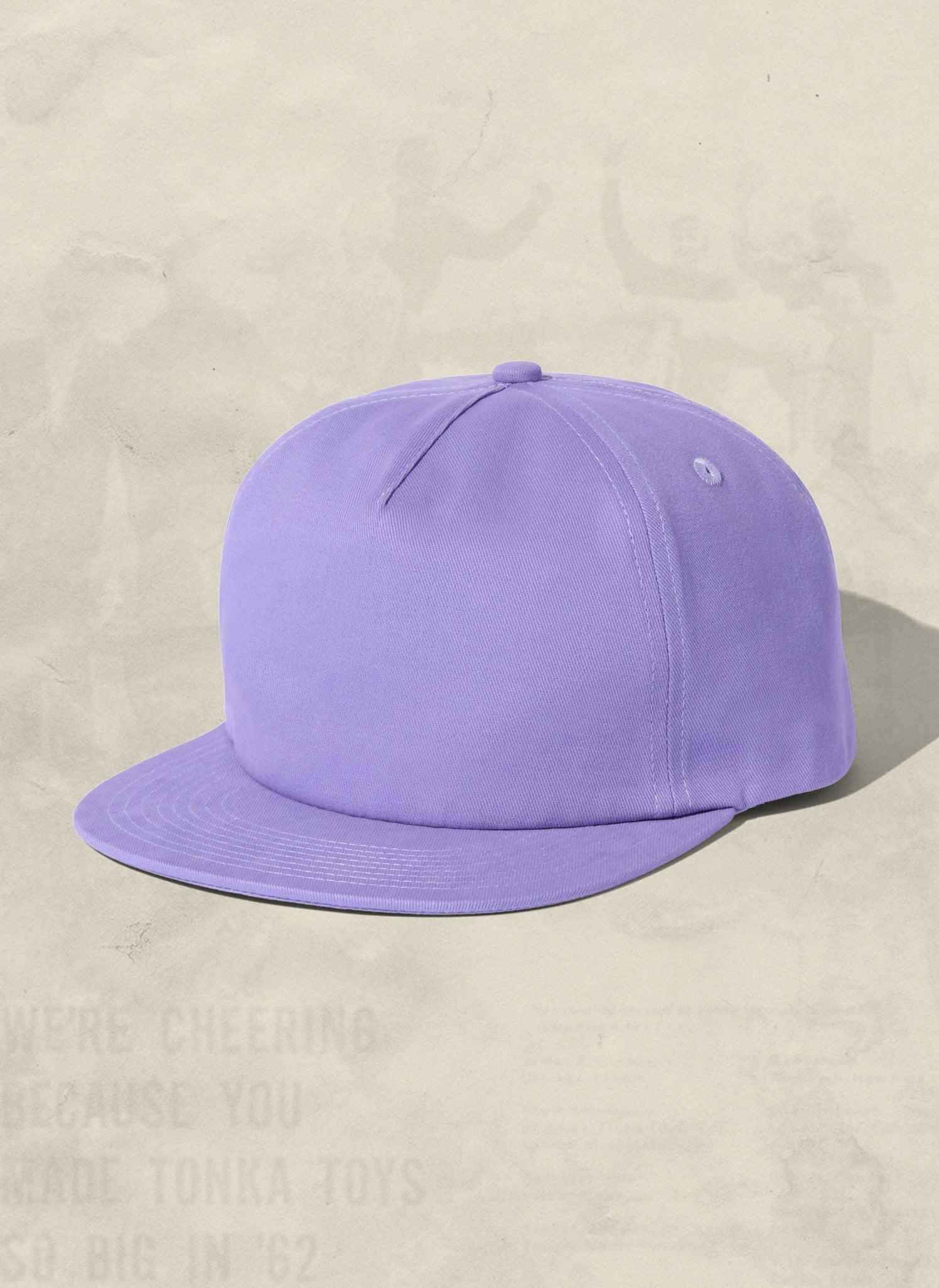 Brushed Cotton 5-Panel Field Trip Snapback Hat Adjustable Snapback Closure
