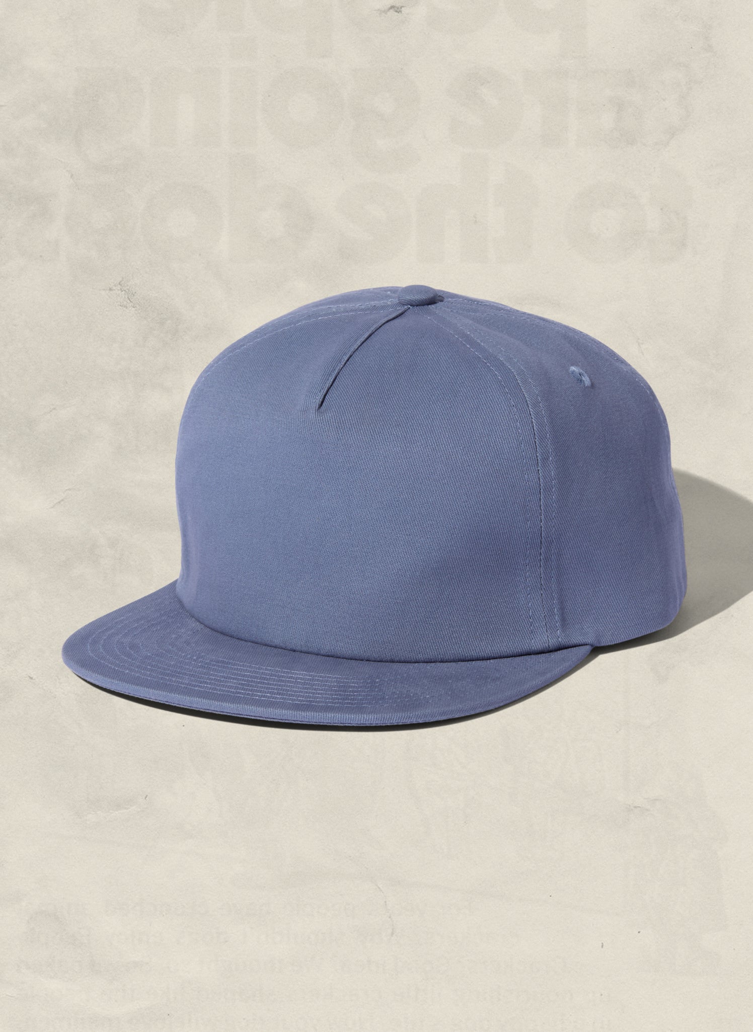 Brushed Cotton 5-Panel Field Trip Snapback Hat Adjustable Closure