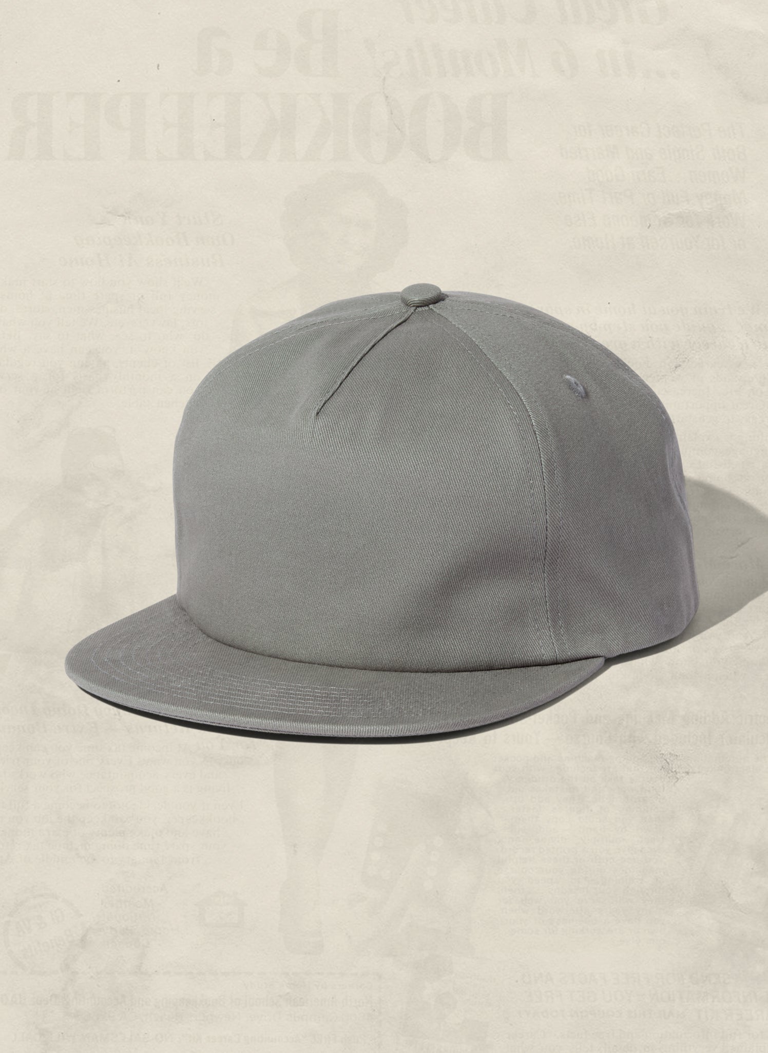 Brushed Cotton 5-Panel Field Trip Snapback Hat Adjustable Snapback Closure