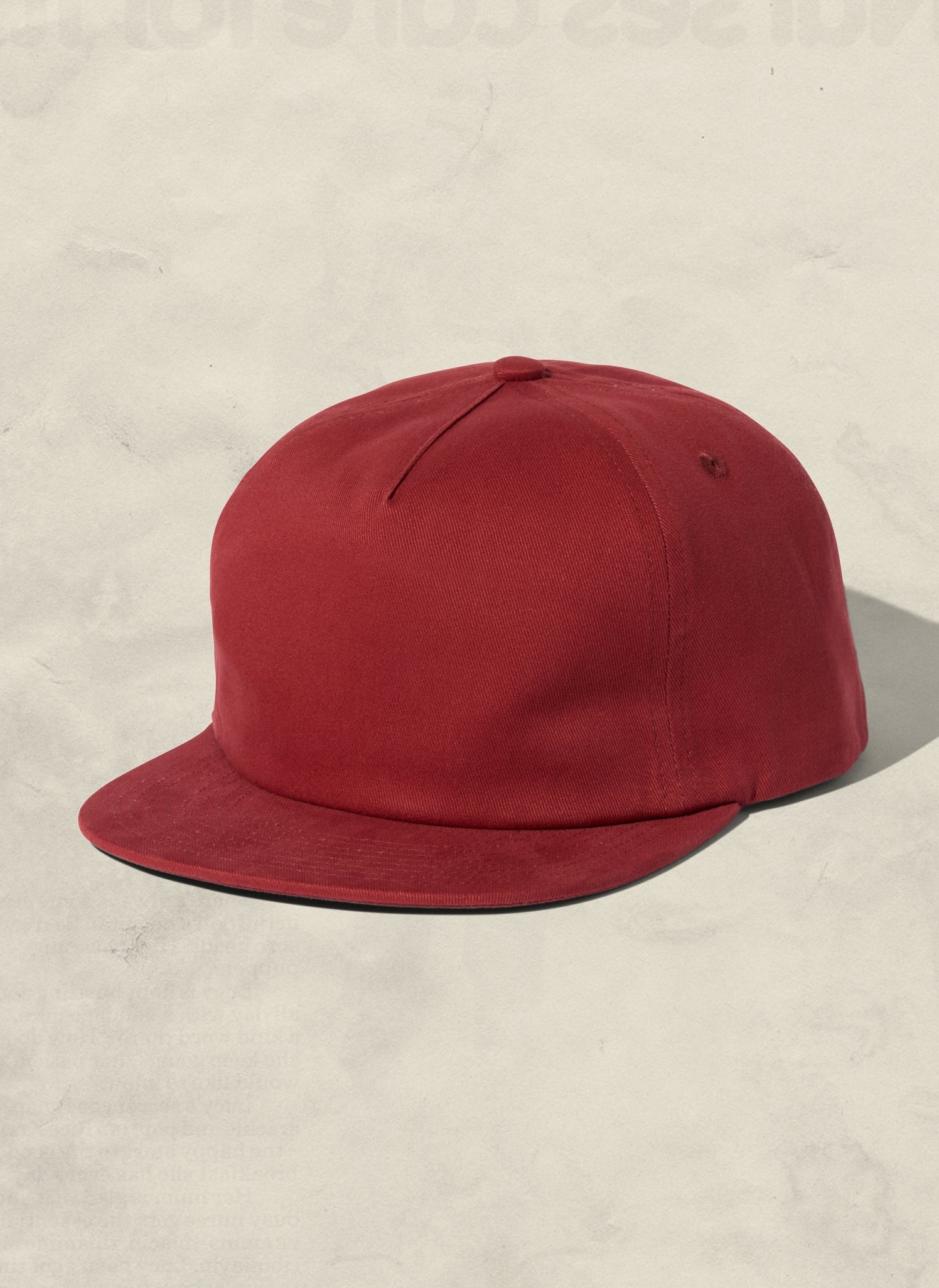 Brushed Cotton 5-Panel Field Trip Snapback Hat Adjustable Closure