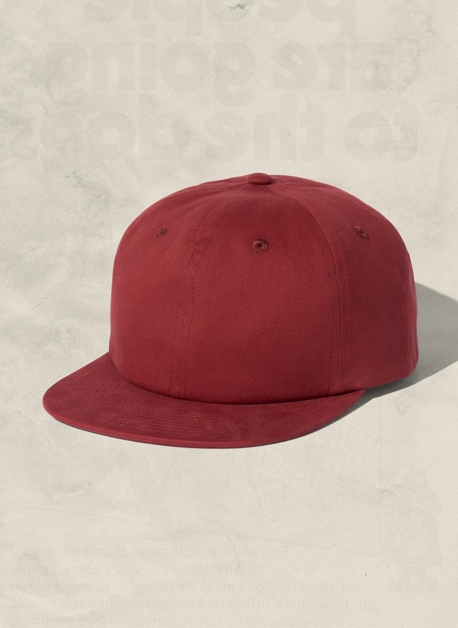Brushed Cotton Field Trip Hat Unstructured 6-Panel Adjustable Brass Strap