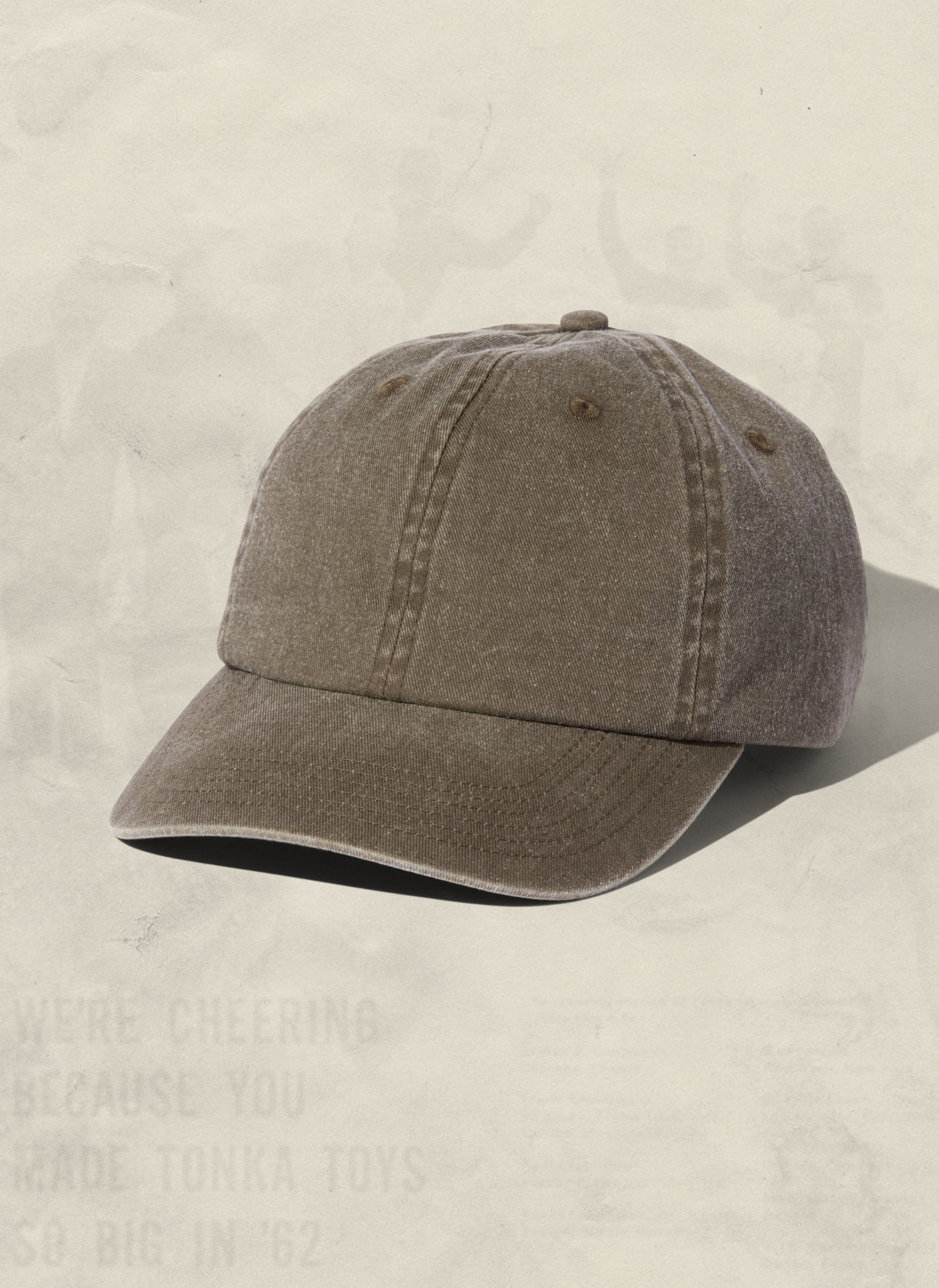 Vintage Washed Brushed Cotton Unstructured Adjustable Dad Hat