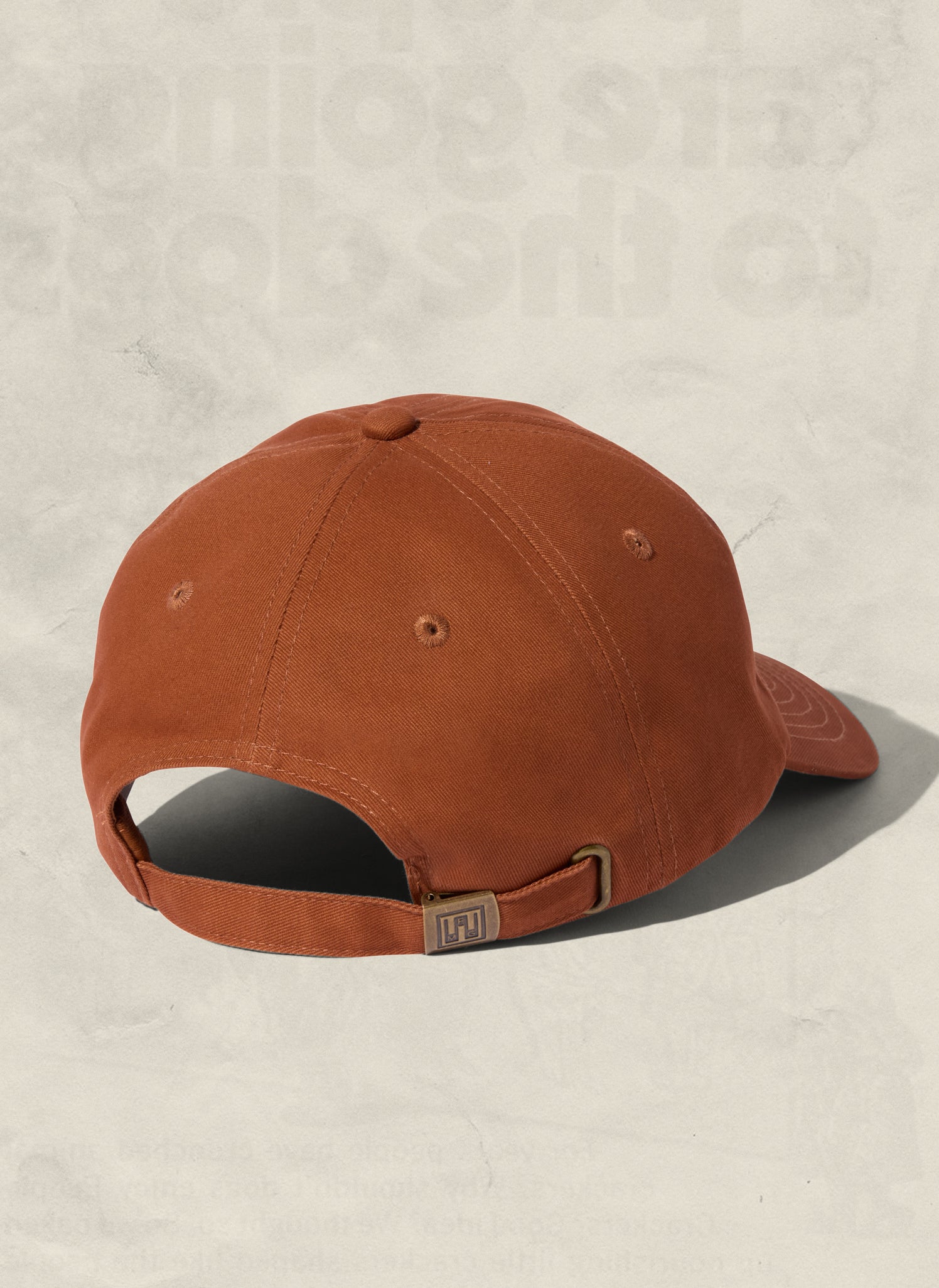 Brushed Cotton Classic Dad Hat with Adjustable Brass Closure