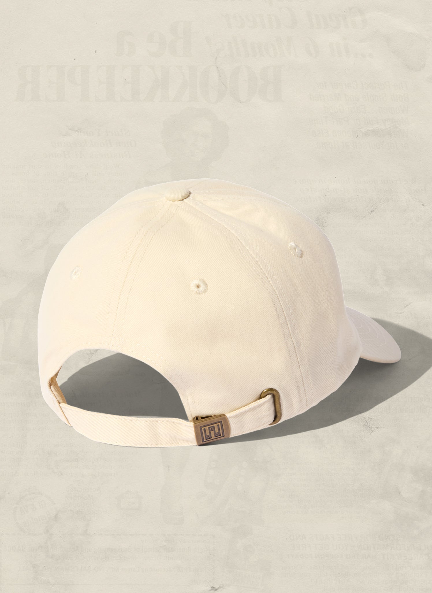 Brushed Cotton Classic Dad Hat with Adjustable Brass Closure