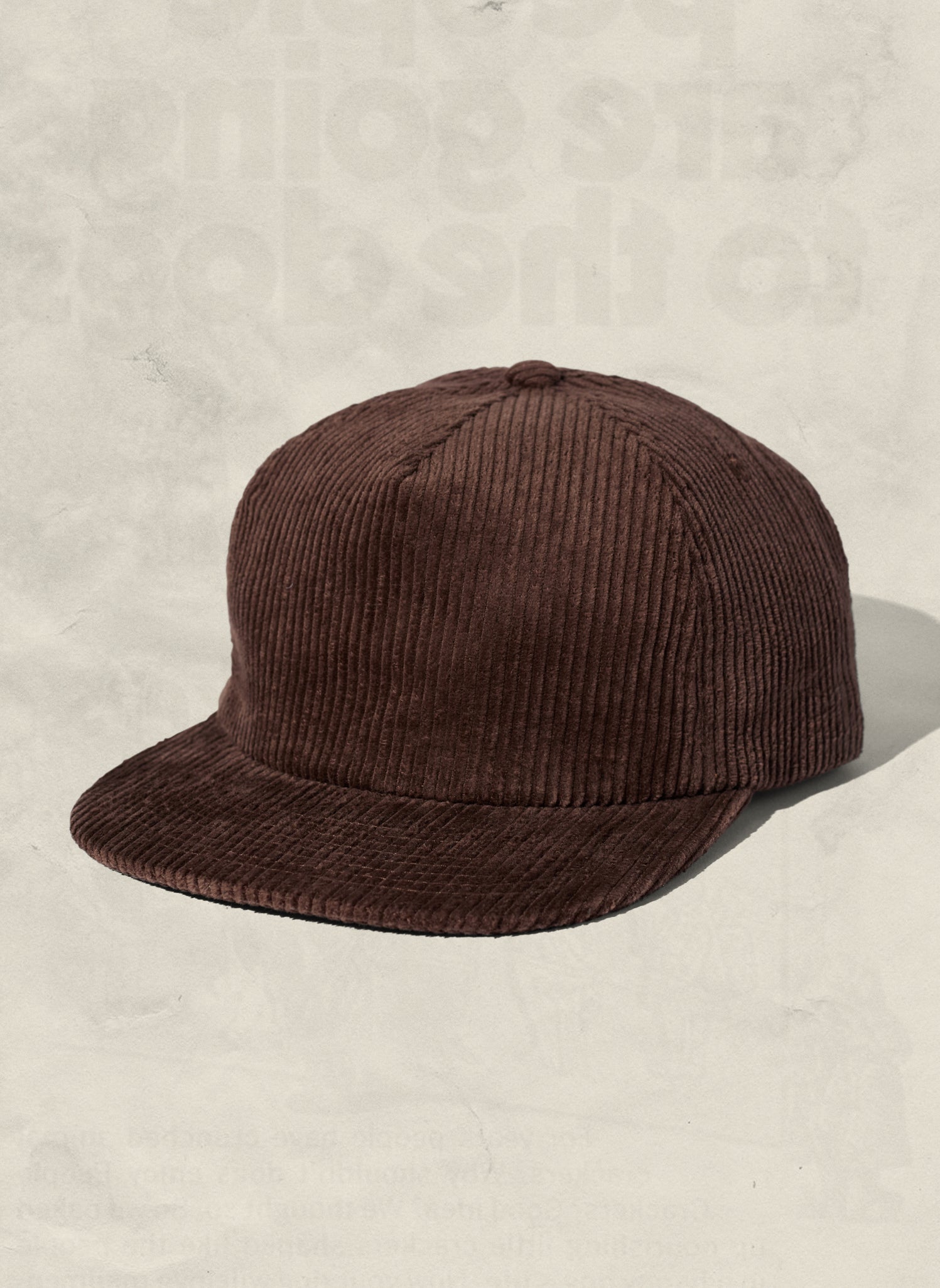 Corduroy Field Trip Unstructured 5-Panel Adjustable Strapback Hat
