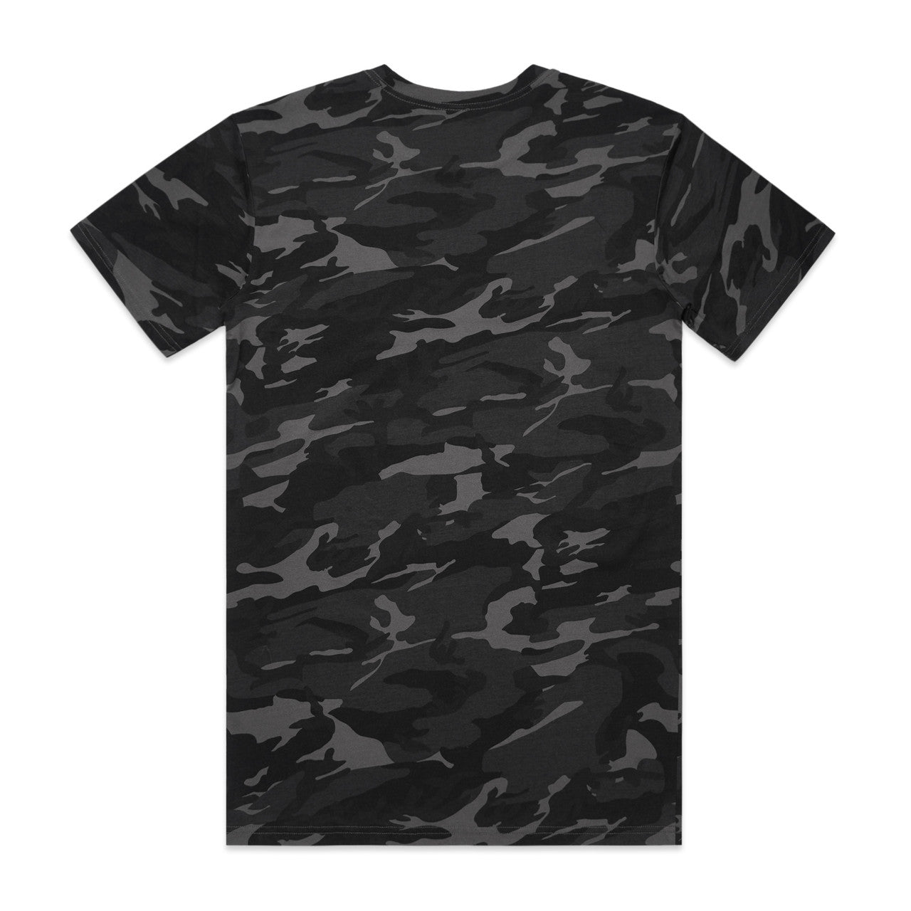 Comfortable Camouflage Print Men's Staple Tee - Durable 100% Cotton Crewneck T-Shirt