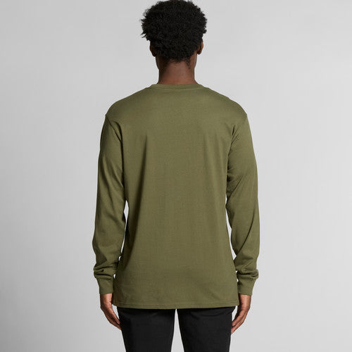 Premium Men's Staple Long Sleeve Tee – Soft Combed Cotton T-Shirt