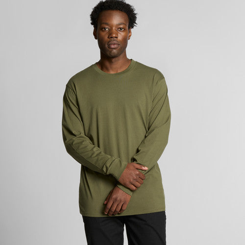 Premium Men's Staple Long Sleeve Tee – Soft Combed Cotton T-Shirt