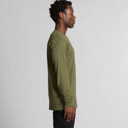 Premium Men's Staple Long Sleeve Tee – Soft Combed Cotton T-Shirt