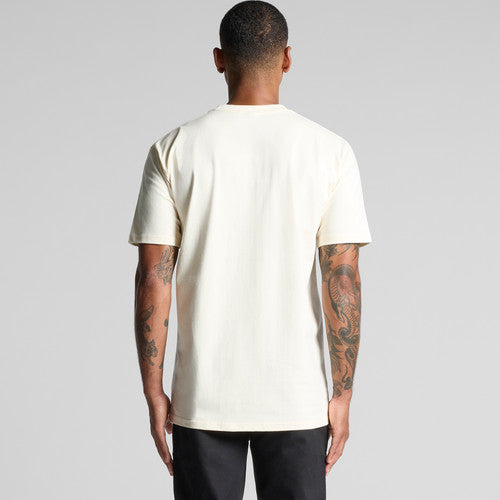 Premium Heavyweight Cotton Classic Crewneck T-Shirt Men's Durable Casual Wear