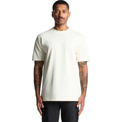 Premium Heavyweight Cotton Classic Crewneck T-Shirt Men's Durable Casual Wear