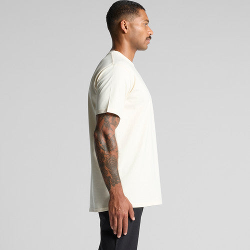 Premium Heavyweight Cotton Classic Crewneck T-Shirt Men's Durable Casual Wear