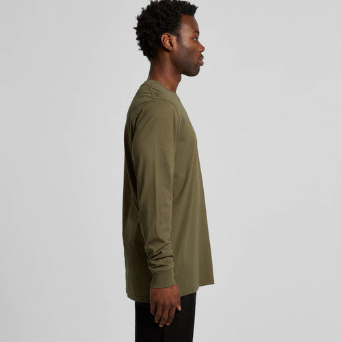 Premium Men's Heavyweight Long Sleeve Cotton Tee for Everyday Comfort