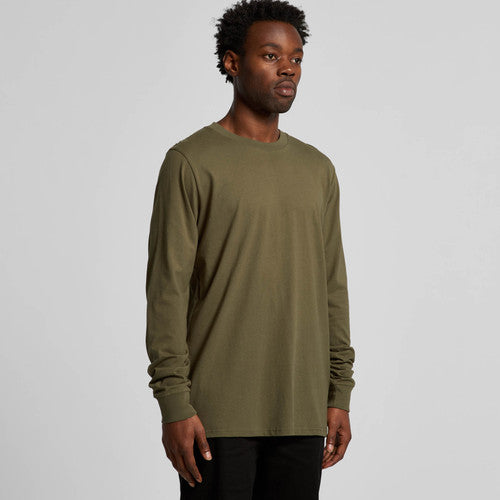 Premium Men's Heavyweight Long Sleeve Cotton Tee for Everyday Comfort