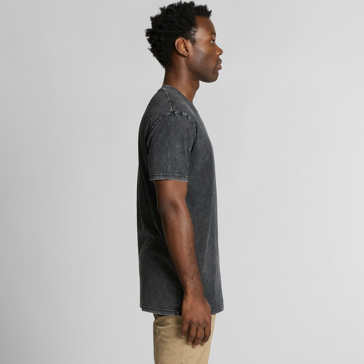 Premium Stone Wash Staple T-Shirt, Soft Cotton, Distressed Look, Comfortable Everyday Tee