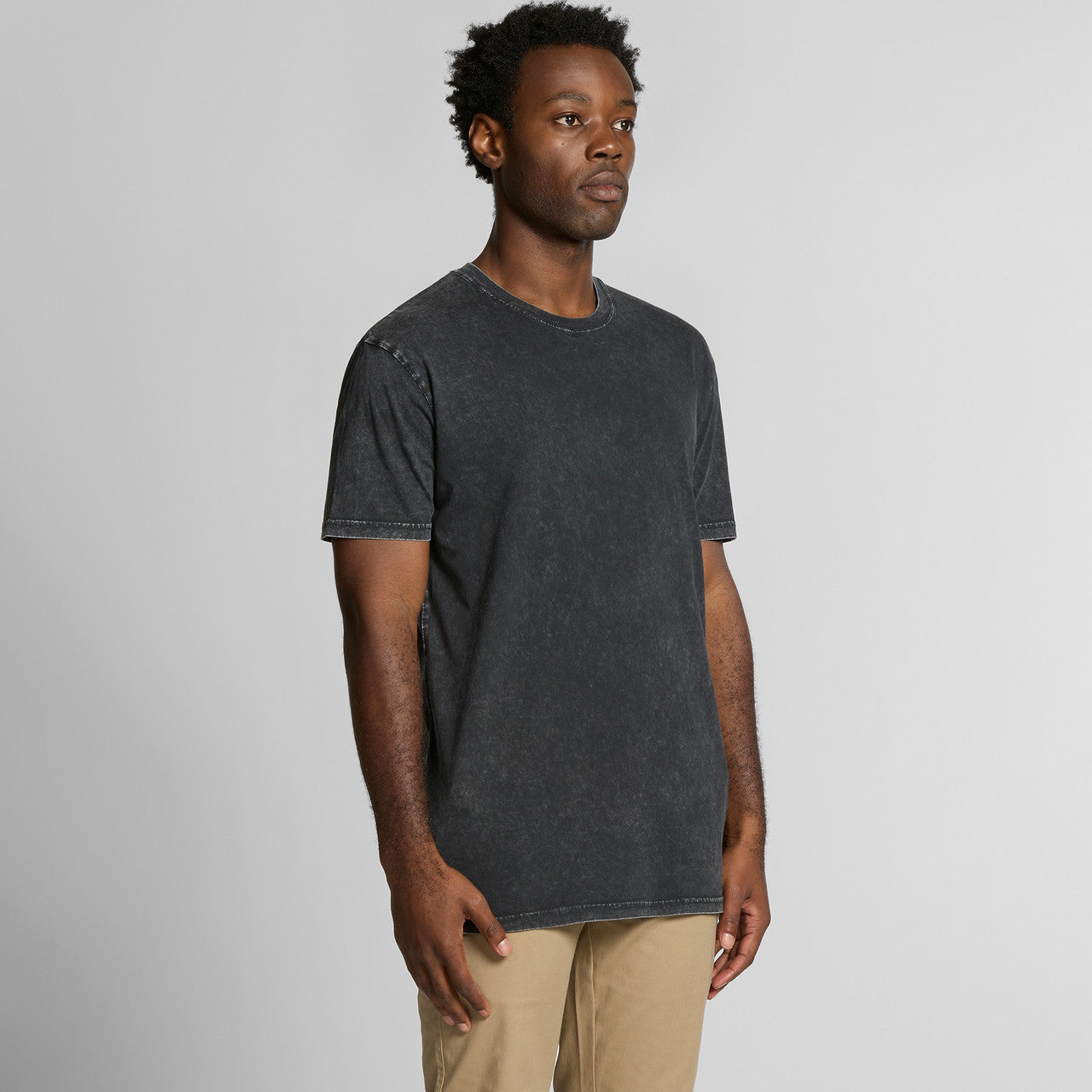 Premium Stone Wash Staple T-Shirt, Soft Cotton, Distressed Look, Comfortable Everyday Tee
