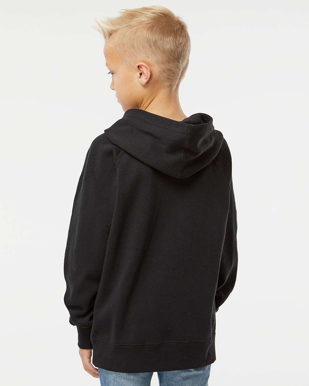 Youth Lightweight Special Blend Raglan Hooded Sweatshirt with Raglan Sleeves