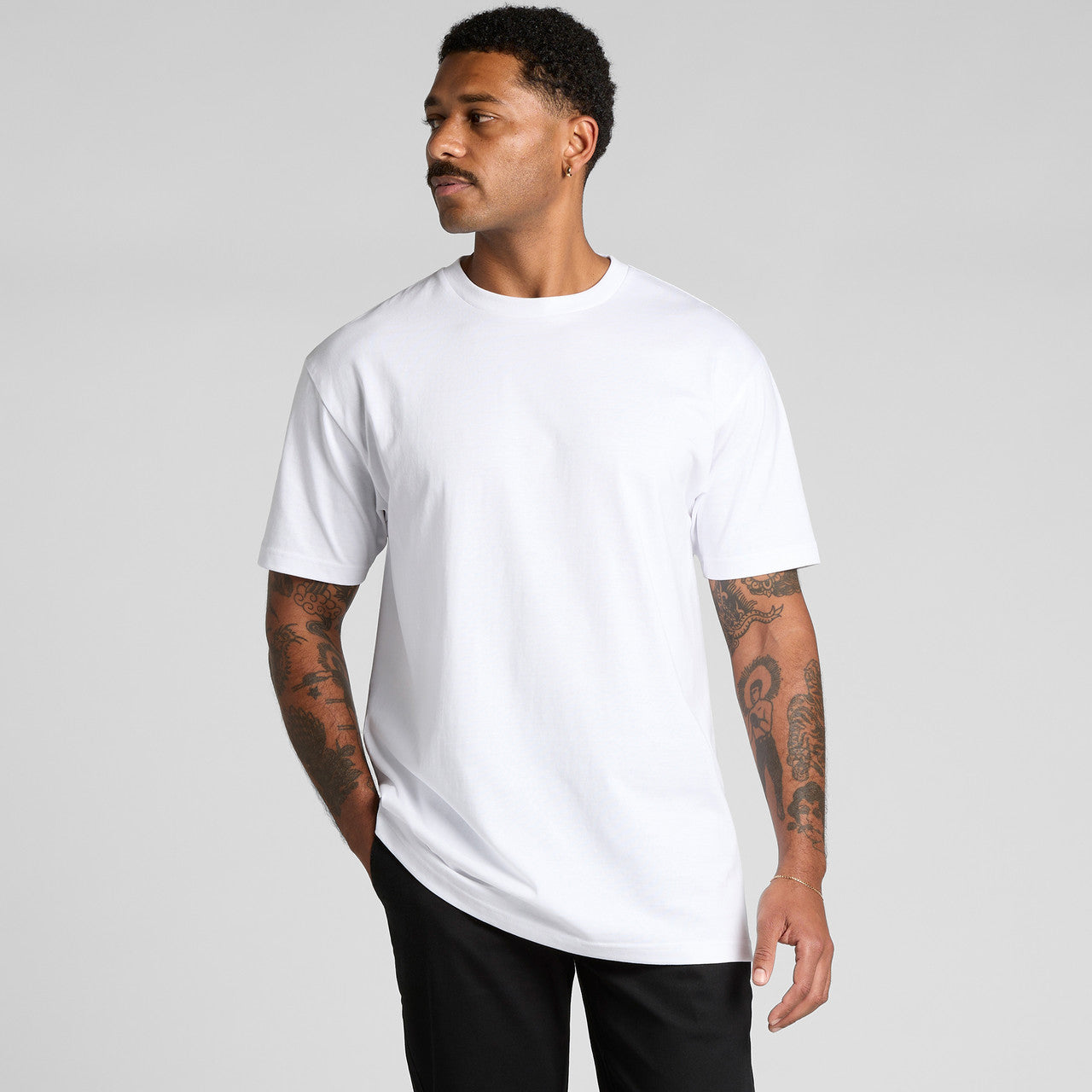 AS Colour Men's Block Tubular Tee: Premium Carded Cotton, Regular Fit, Preshrunk
