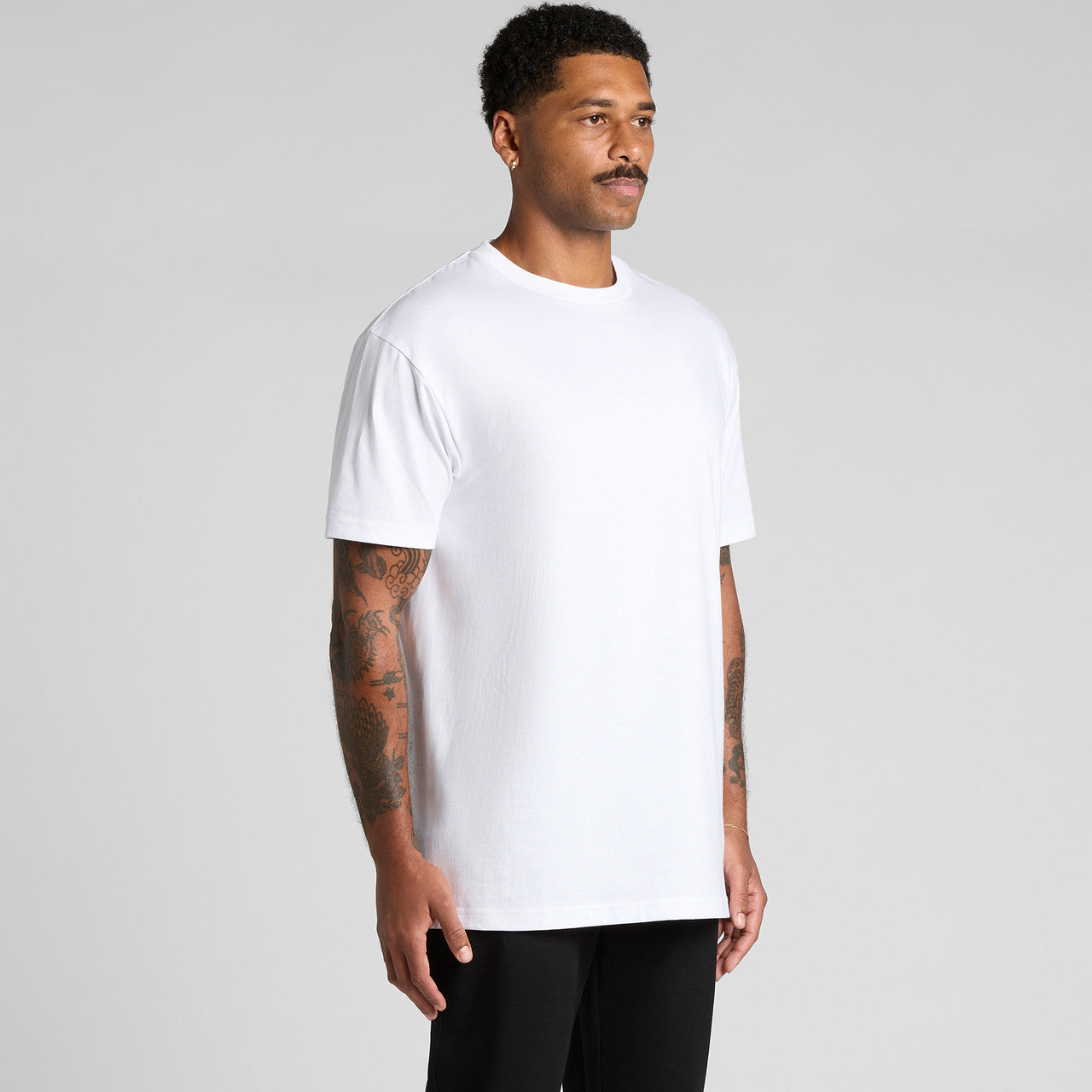 AS Colour Men's Block Tubular Tee: Premium Carded Cotton, Regular Fit, Preshrunk