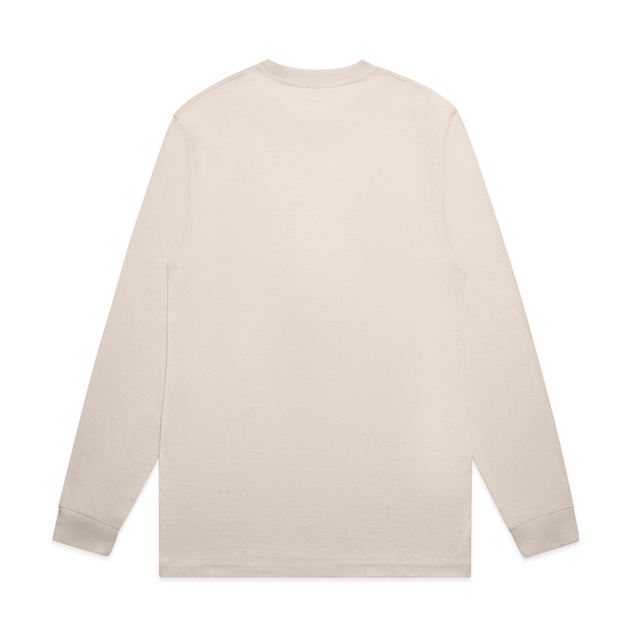 Men's Premium Carded Cotton Block Long Sleeve Tee Shirt Durable Comfortable Fit