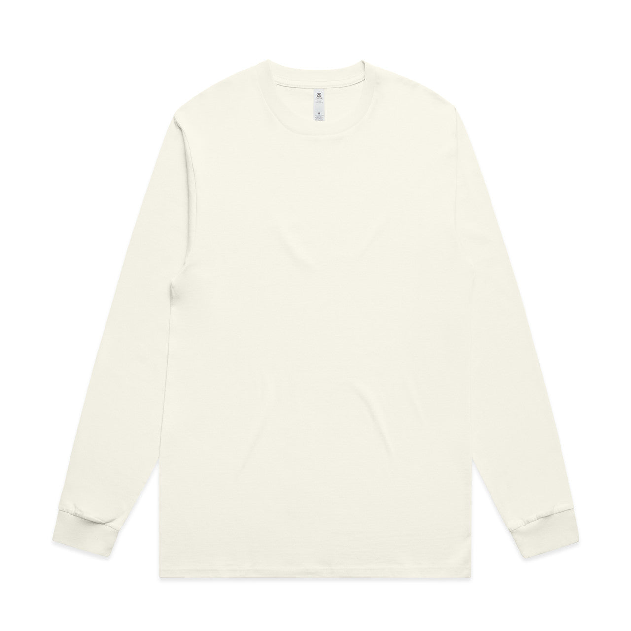 Men's Premium Carded Cotton Block Long Sleeve Tee Shirt Durable Comfortable Fit