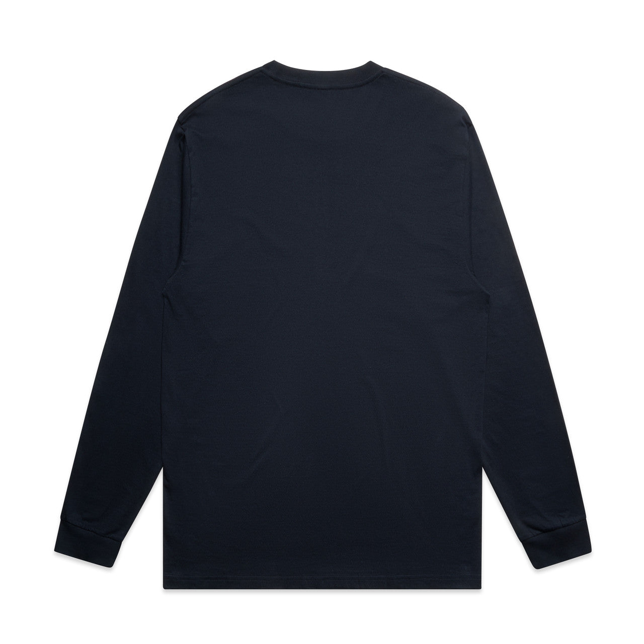 Men's Premium Carded Cotton Block Long Sleeve Tee Shirt Durable Comfortable Fit